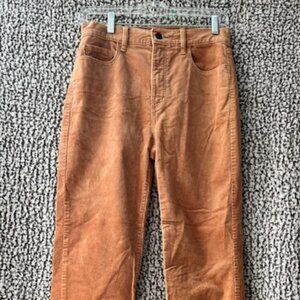 LOFT Light Rust Corduroy Pants